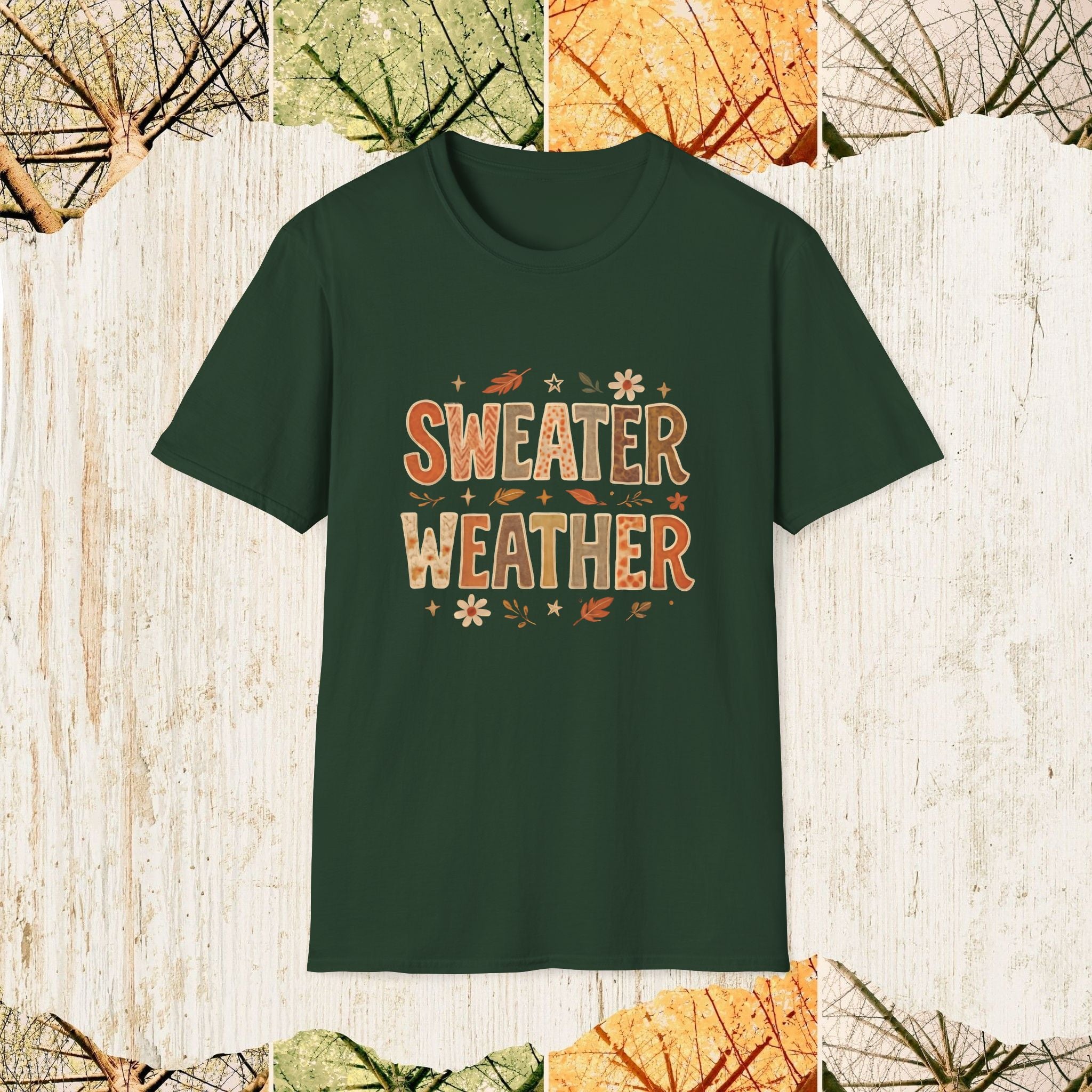Sweater Weather Cozy Fall Shirt, Autumn Aesthetic Tee