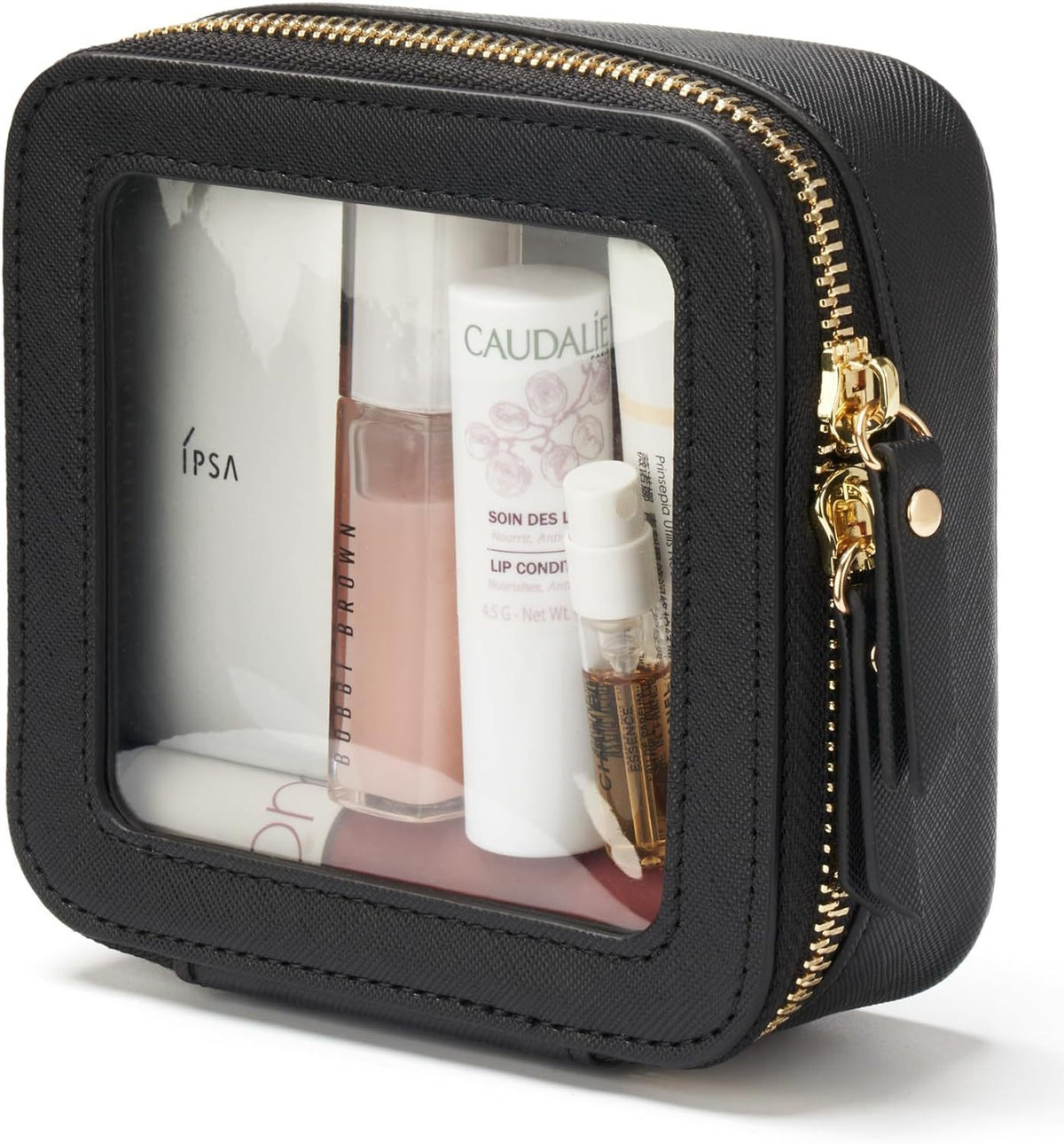 Mini Clear Makeup Bag – Small Waterproof Organizer for Cosmetics & Toiletries PU Material