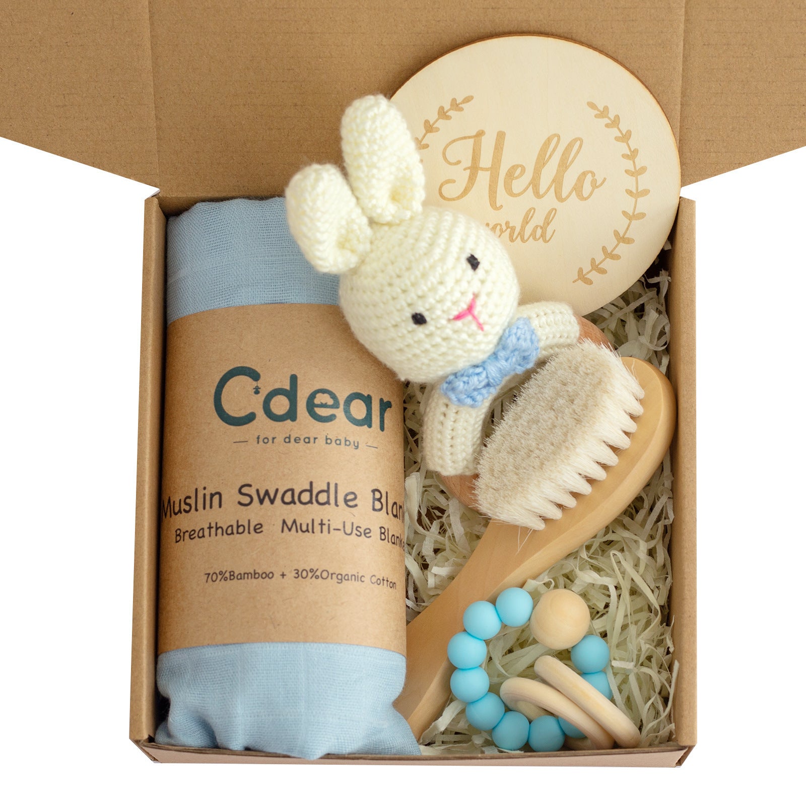 Baby Teether Set for Newborns - Cute & Safe Chewing Toys for Sore Gums - Perfect Shower Gift for Boys & Girls