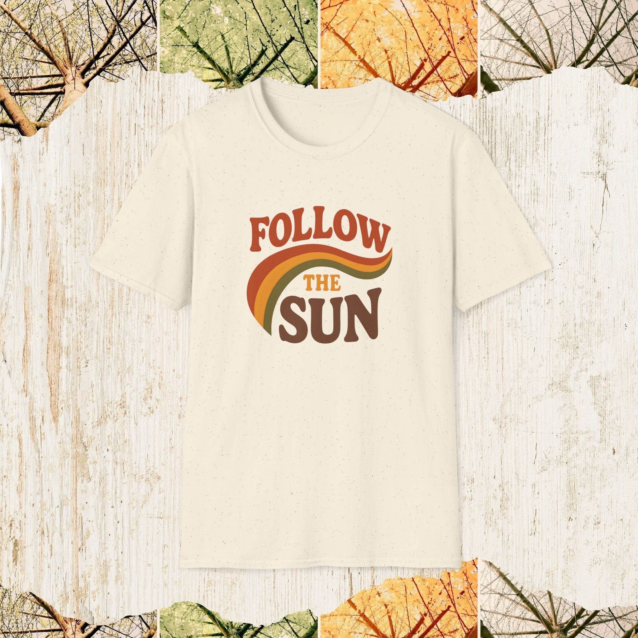 Follow the Sun Autumn Vibes Shirt, Cozy Fall Tee, Pumpkin Season Apparel
