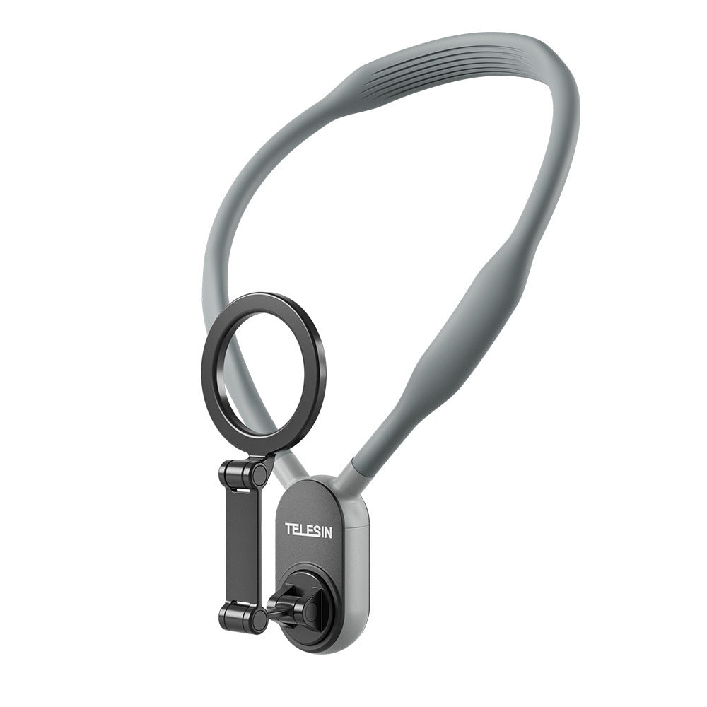 Silicone Magnetic Phone Neck Mount – MagSafe Support, Hands-Free Viewing & Fast Detach for On-the-Go Use