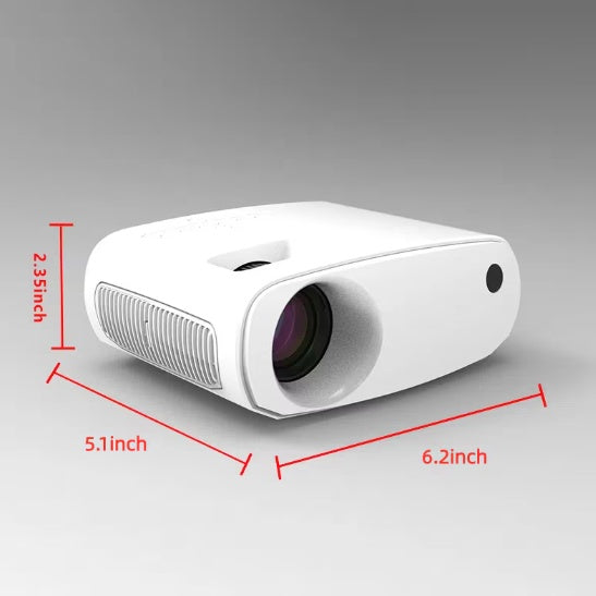 Mini HD Projector – 1080P Portable Home Theater with Tripod Plug & Play Movie Night for Android/iOS/Windows/TV Stick/USB