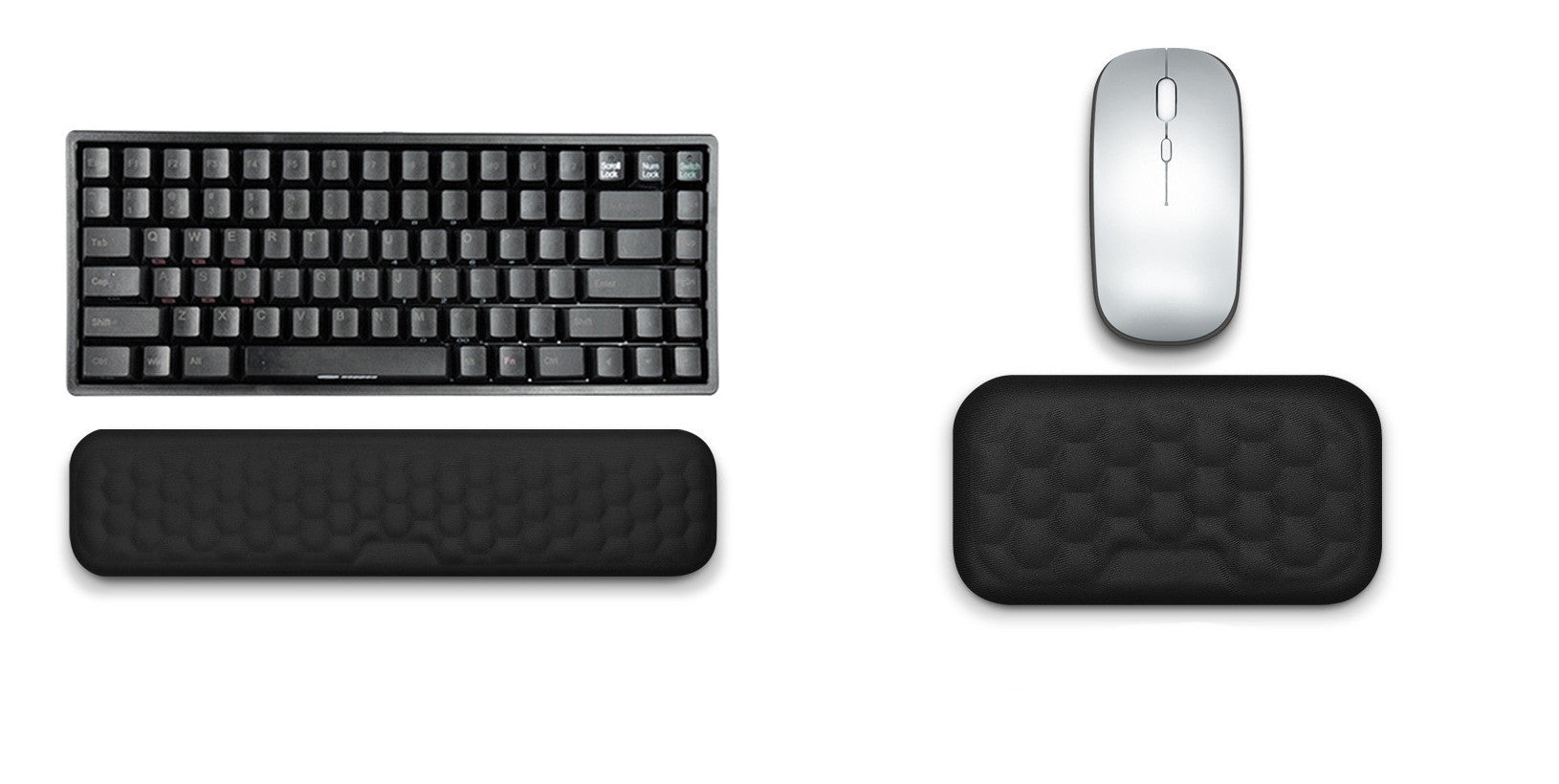 Comfy Memory Foam Wrist Rest for Mouse - Soft Support for Typing & Gaming