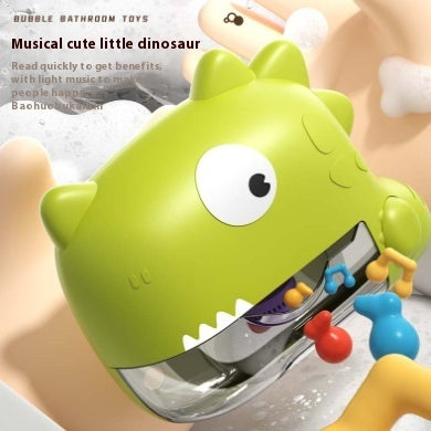 Baby Bath Bubble Blower Toy - Cute Music Machine with LED Lights for Toddler Water Play