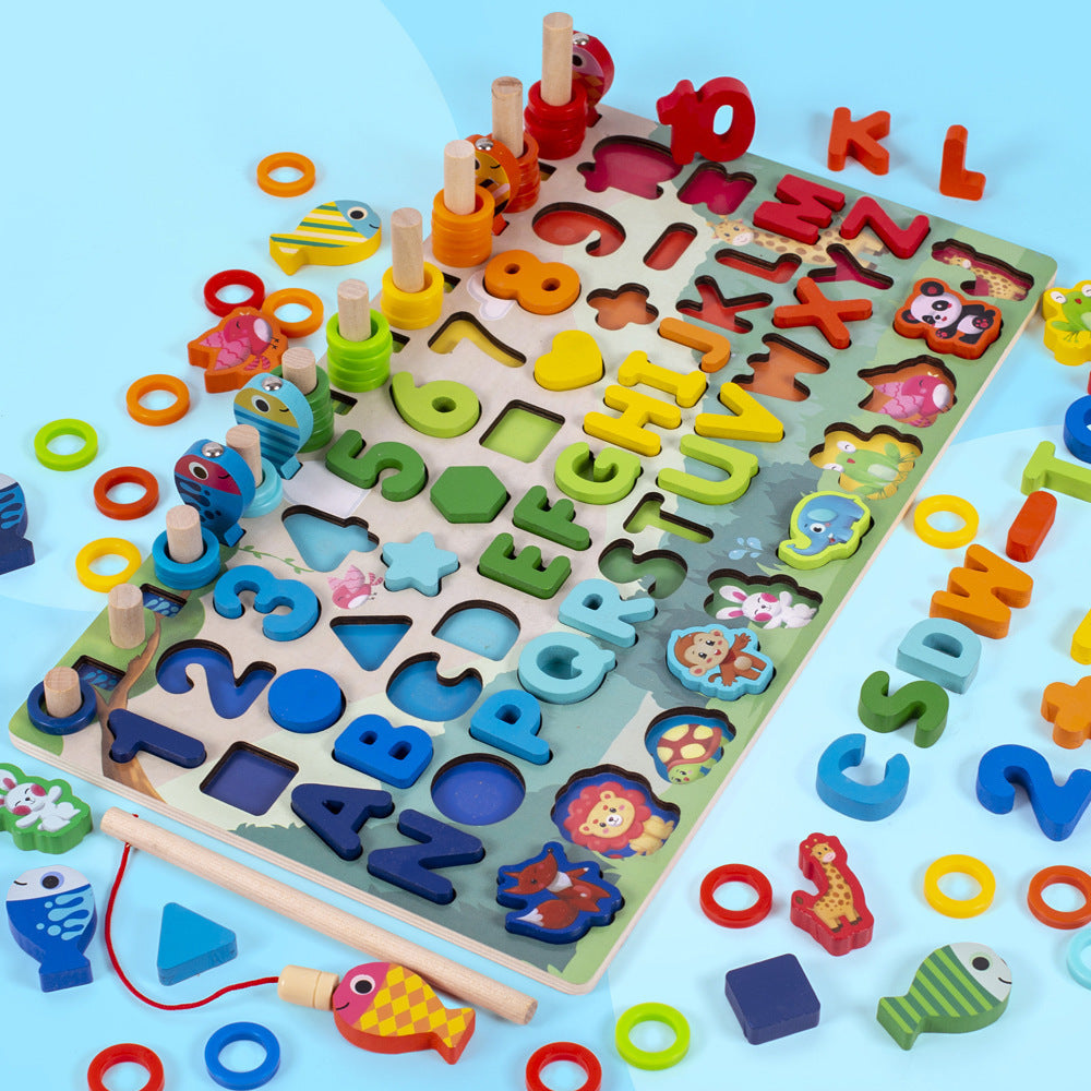 3D Alphabet & Number Puzzle – Colorful Educational Toy for Kids – Learn Letters, Numbers & Shapes!