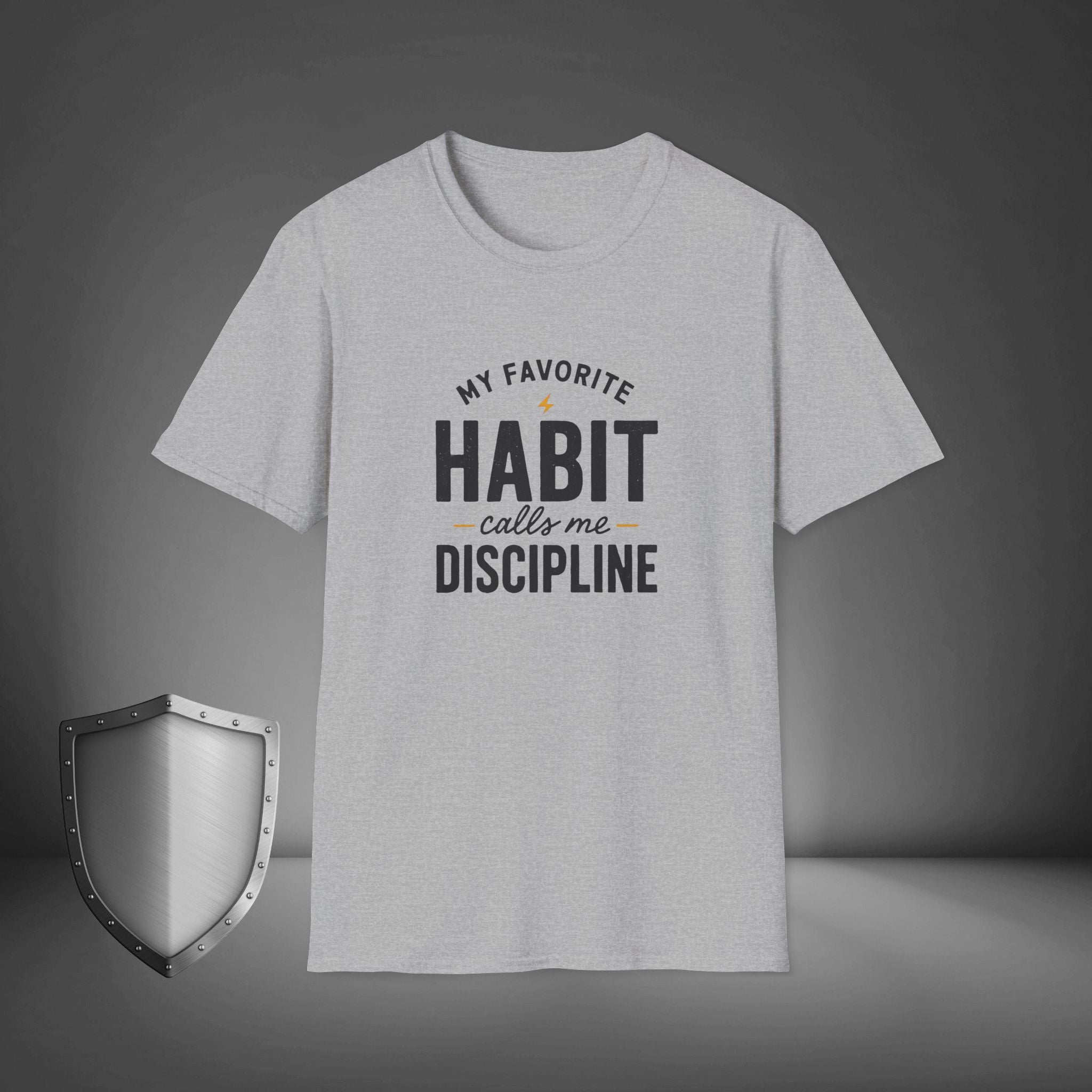 My Favorite Habit Calls Me Discipline Motivational Gym Shirt, Hustle Mindset Tee, Streetwear Confidence Apparel