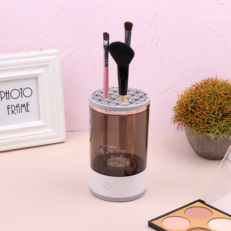 Electric Makeup Brush Cleaner – Portable USB Rechargeable Brush Spinner for Eye Shadow & Face Brushes