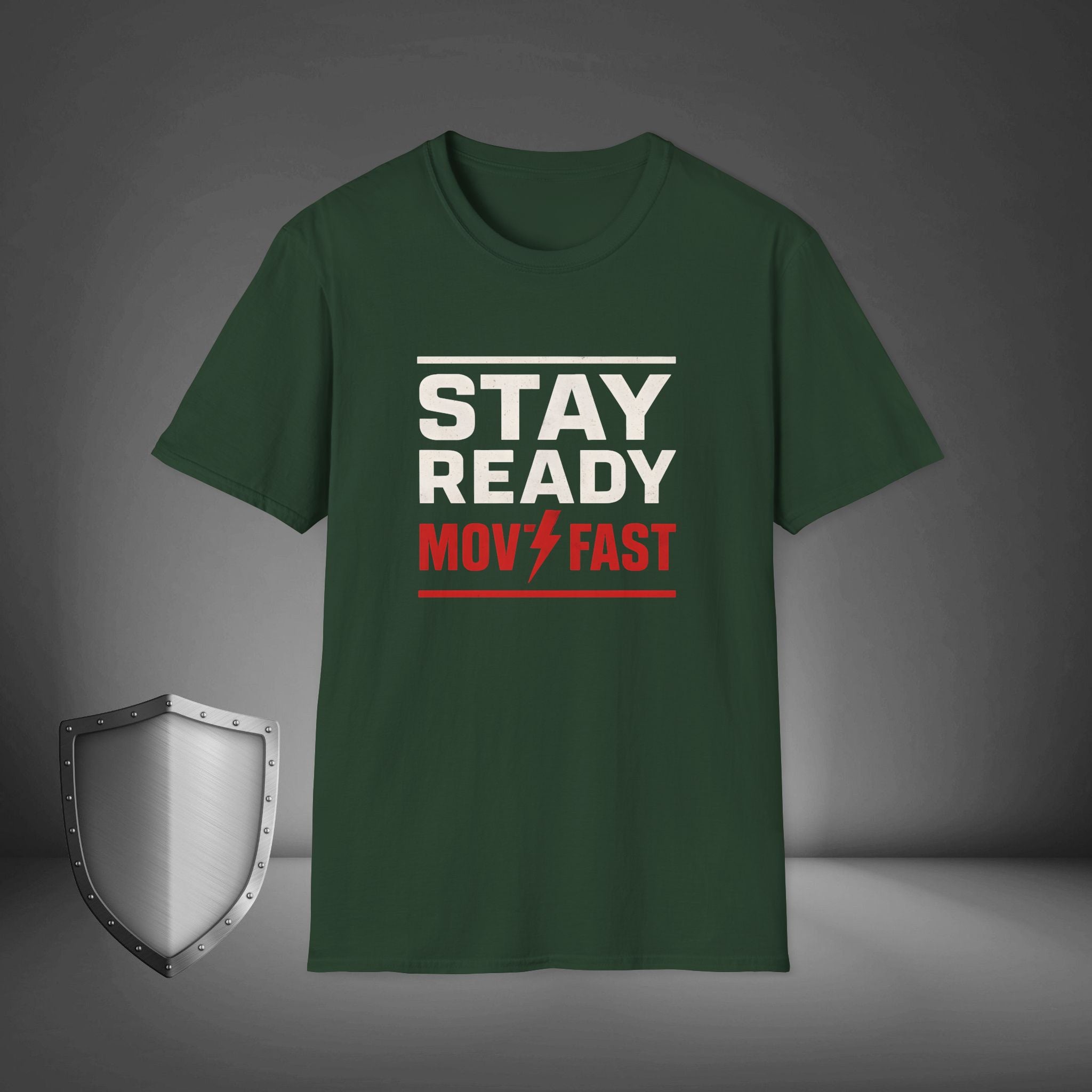 Stay Ready Move Fast Motivational Streetwear Shirt, Gym Grind Tee, Hustle Mindset Shirt