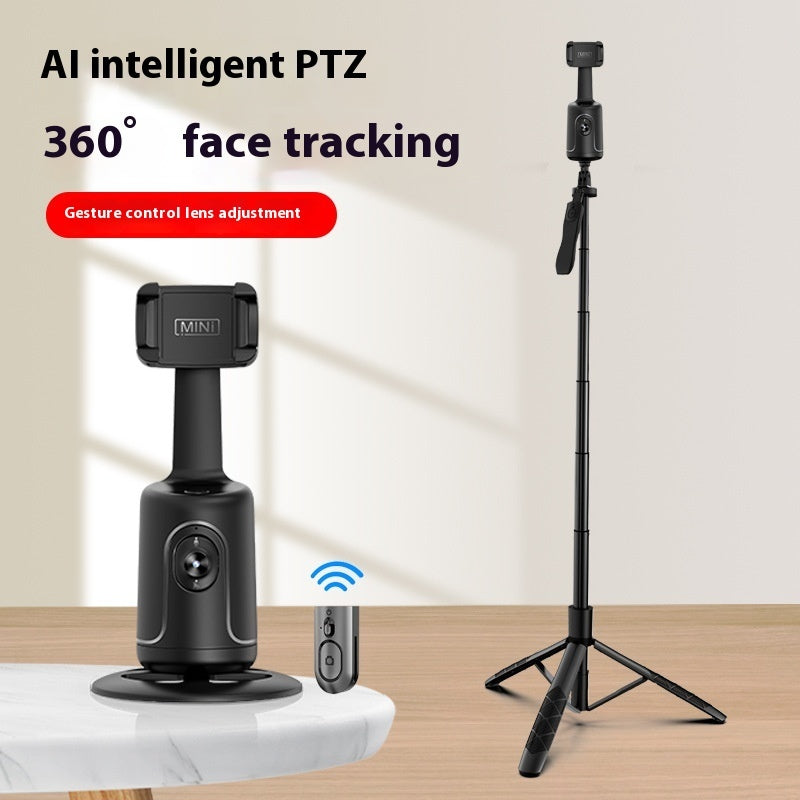 360° AI Auto Face Tracking Phone Holder - Gesture-Controlled Gimbal for Hands-Free Vlogging, Live Streaming & Content Creation - No App Needed