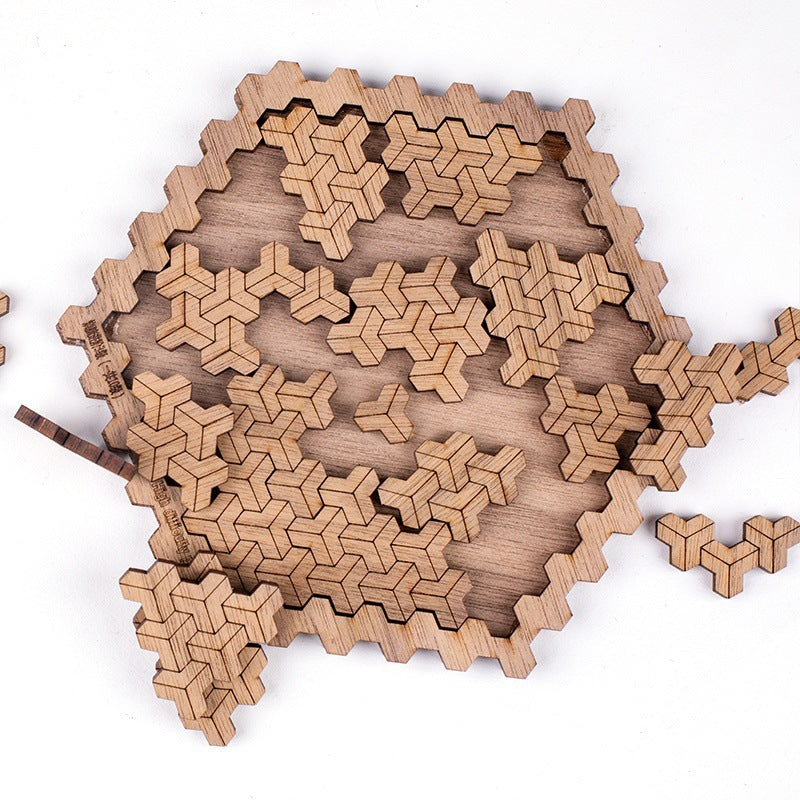 Continuum Wooden Puzzle - Extreme Burn-Finish Brain Teaser - Challenging Interlocking Jigsaw for Adults & Experts