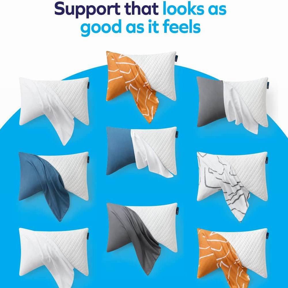 Memory Cotton Pillow – Breathable Neck Support for Side and Back Sleepers, Comfort for Shoulder & Cervical Pain Relief