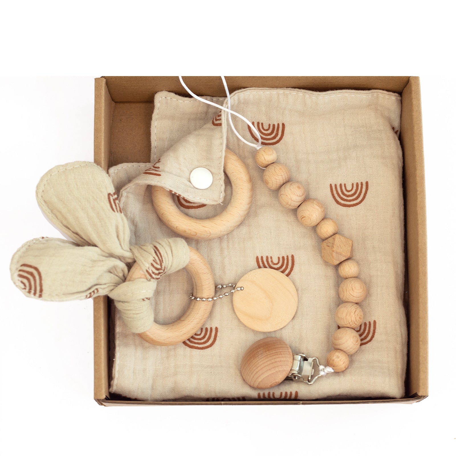 Baby Teether Set for Newborns - Cute & Safe Chewing Toys for Sore Gums - Perfect Shower Gift for Boys & Girls