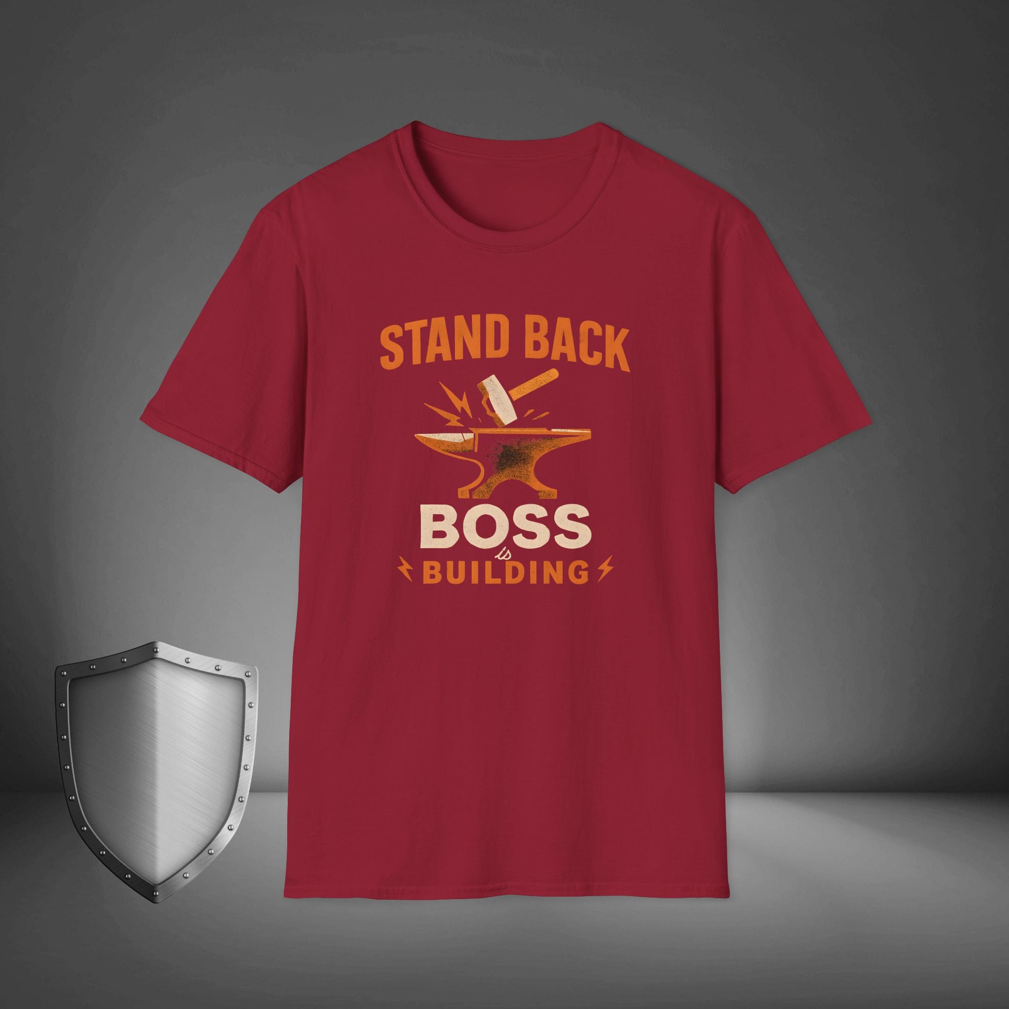 Stand Back Boss Is Building Entrepreneur Hustle Shirt, Business Mindset Tee, Startup Grind Apparel