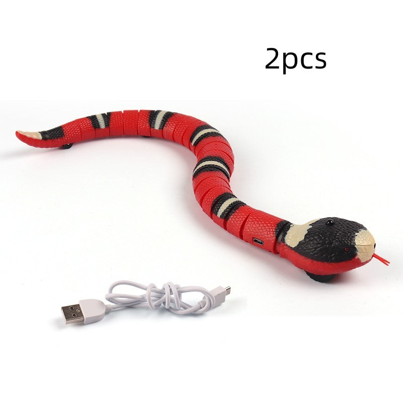 Self-Moving Electronic Cat Teaser - Intelligent Snake Toy for Cats & Small Dogs with Smart Sensing