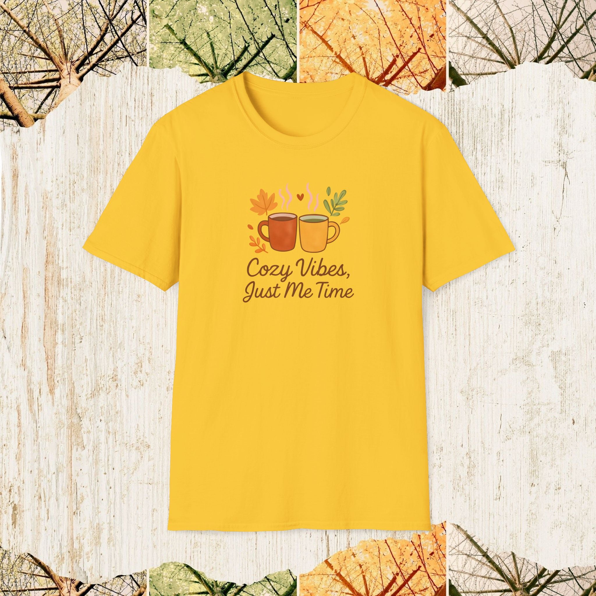 Cosy Vibes Just Me Time Self-Care Shirt, Autumn Comfort Tee, Introvert Relaxation Apparel