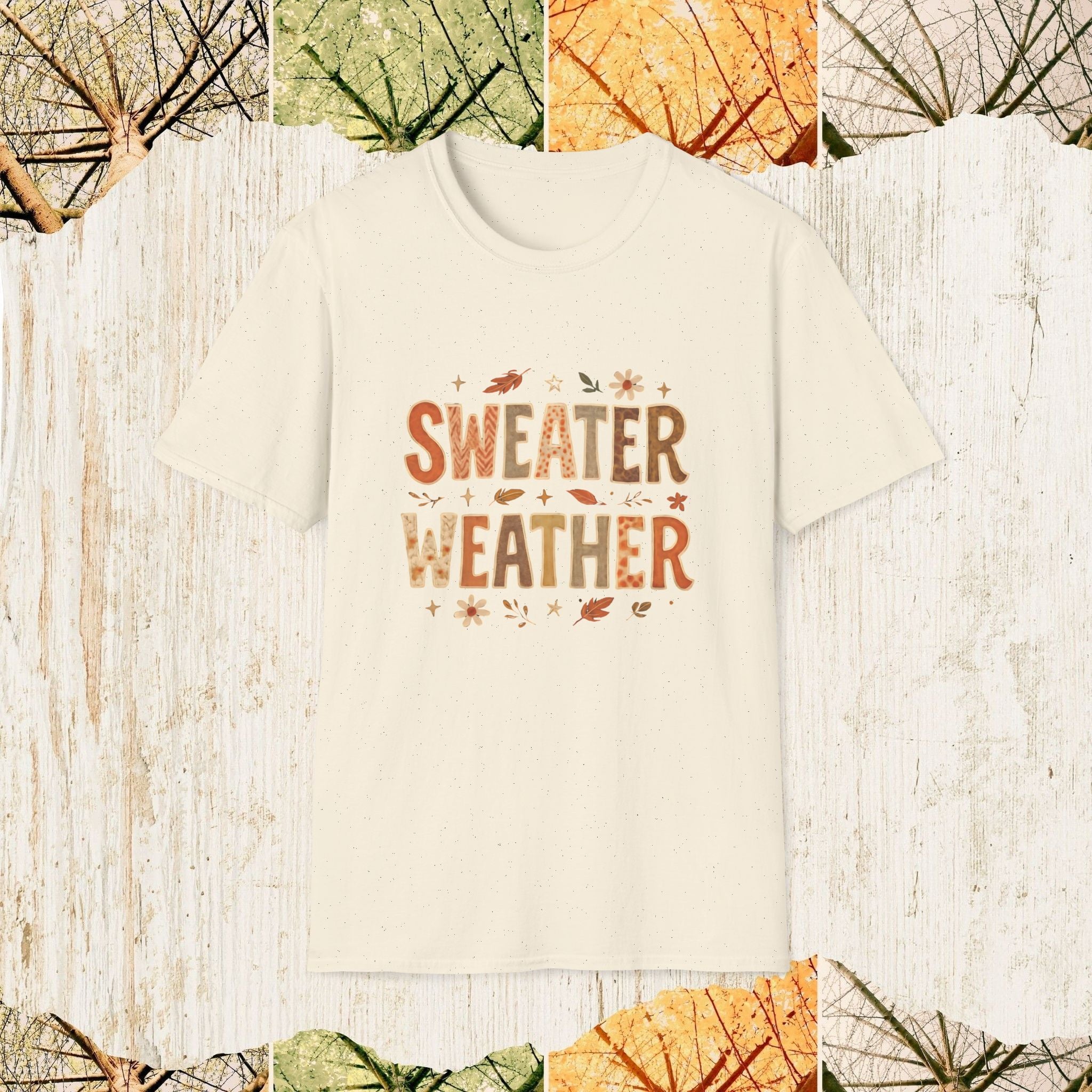 Sweater Weather Cozy Fall Shirt, Autumn Aesthetic Tee