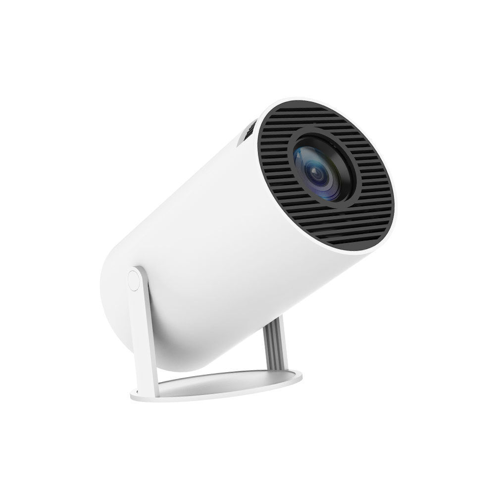 Portable Smart Projector - 180° Adjustable Mini Home Theater with Auto Keystone, 4K Support, WiFi & Bluetooth, 130-Inch Display, Built-in Speaker