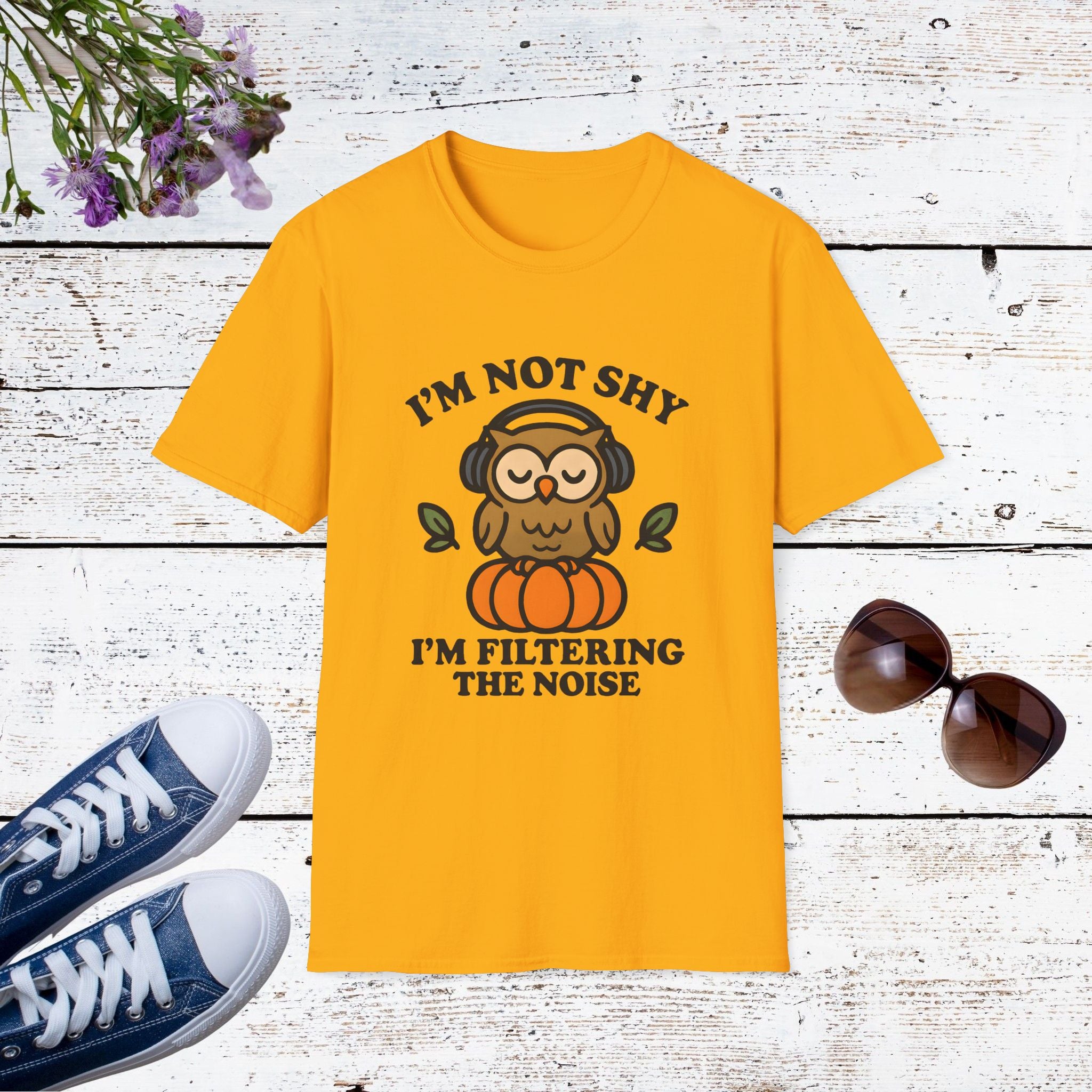I’m Not Shy I’m Filtering the Noise Funny Introvert Shirt, Social Battery Tee, Quiet Confidence Apparel