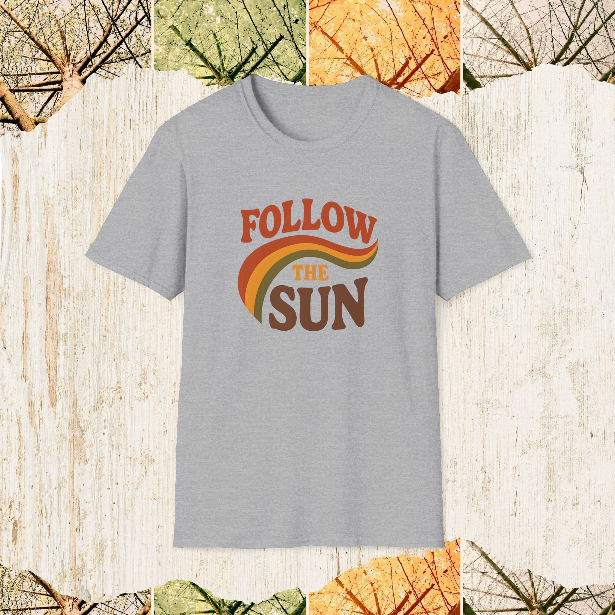 Follow the Sun Autumn Vibes Shirt, Cozy Fall Tee, Pumpkin Season Apparel