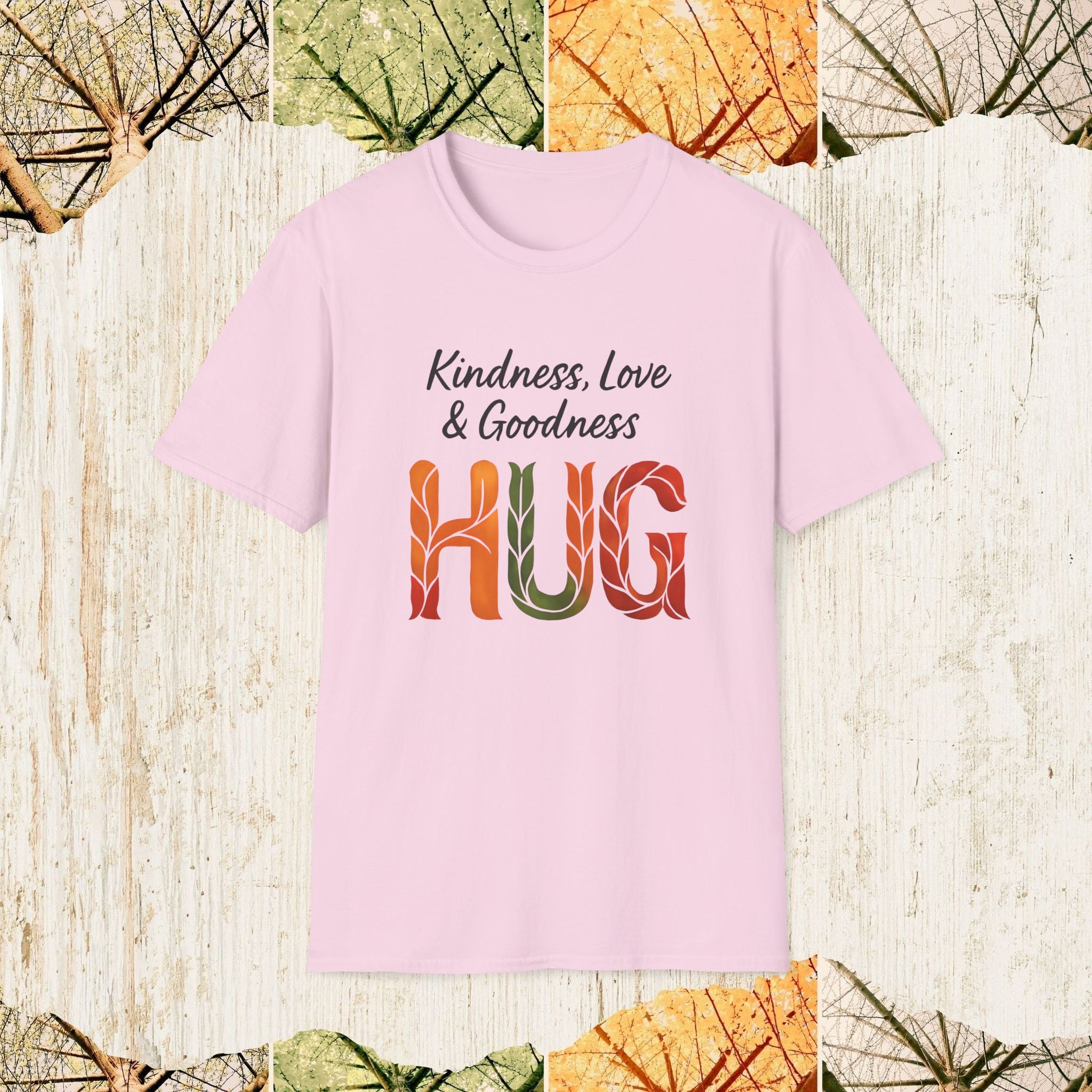 Kindness Love & Goodness Positive Vibes Shirt, Uplifting Lifestyle Tee, Wholesome Everyday Apparel