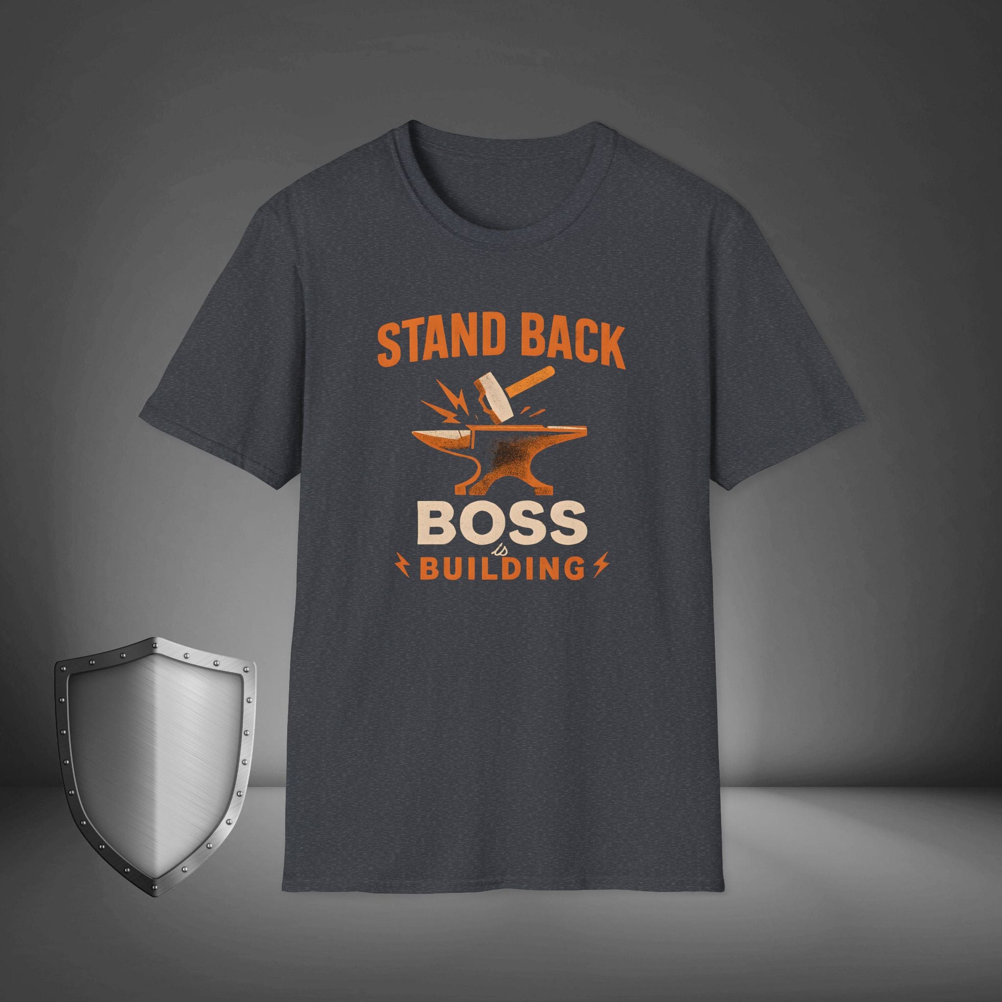 Stand Back Boss Is Building Entrepreneur Hustle Shirt, Business Mindset Tee, Startup Grind Apparel