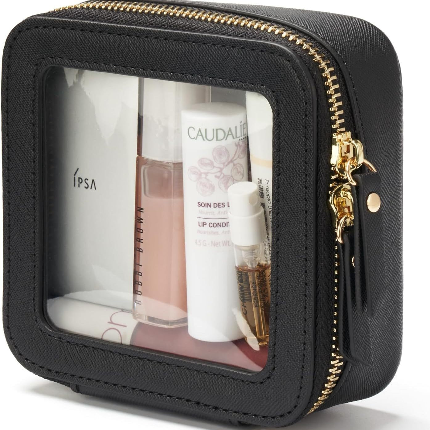 Mini Clear Makeup Bag – Small Waterproof Organizer for Cosmetics & Toiletries PU Material