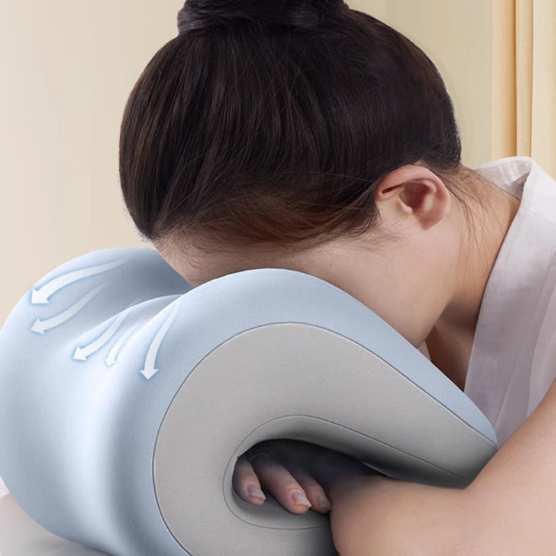 Memory Foam Office Neck Pillow: Ergonomic Headrest for Desk Chairs & Napping