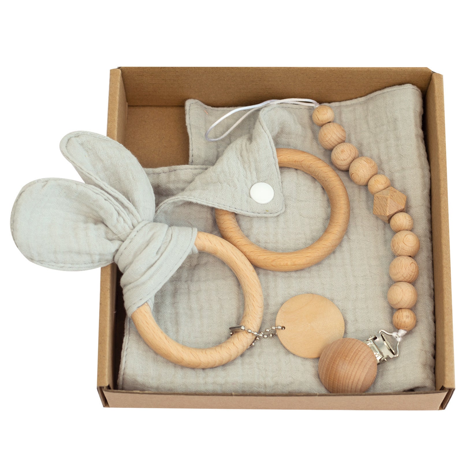 Baby Teether Set for Newborns - Cute & Safe Chewing Toys for Sore Gums - Perfect Shower Gift for Boys & Girls
