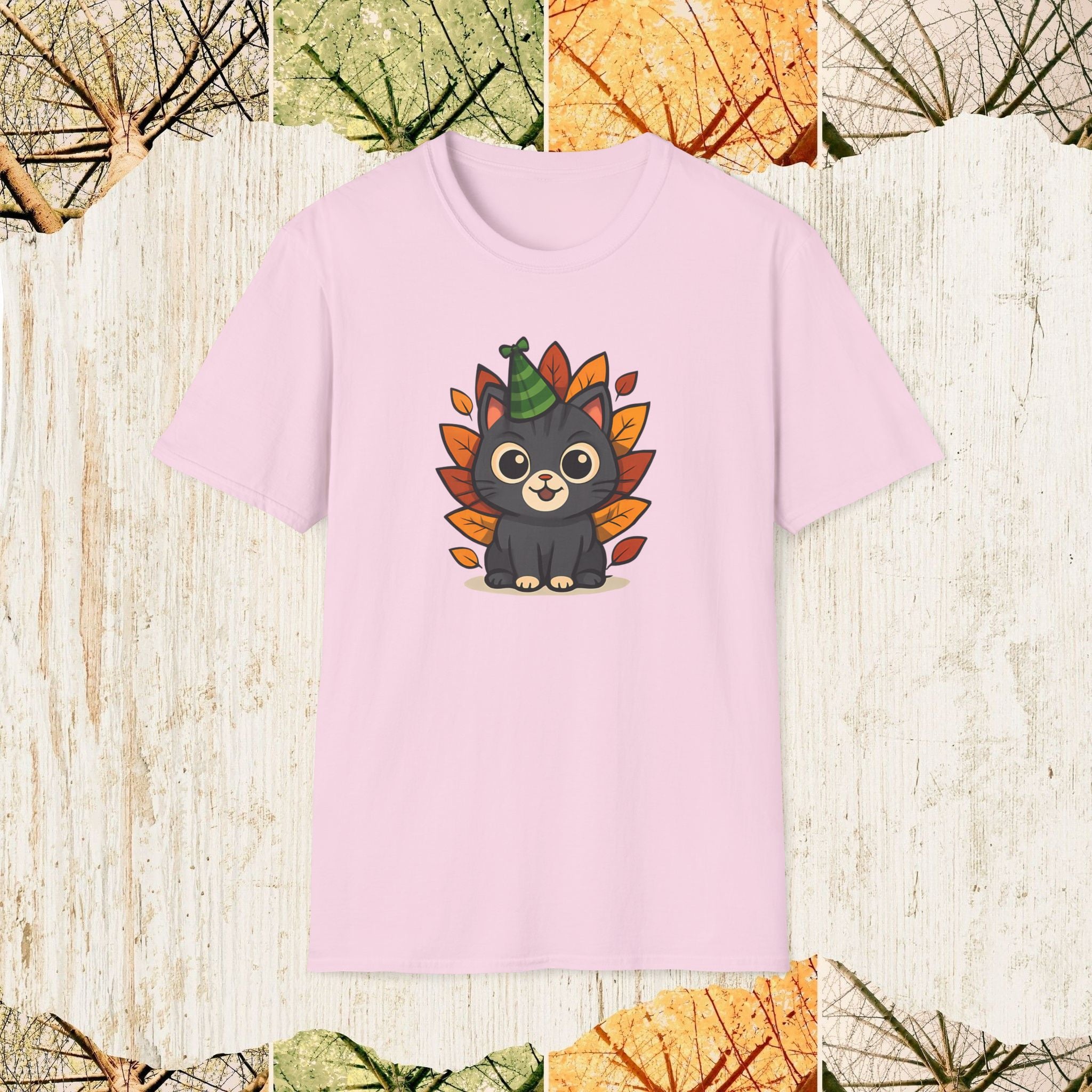 Cat Autumn Vibe Fall Cat Lover Shirt, Cozy Pumpkin Season Tee, Autumn Feline Apparel