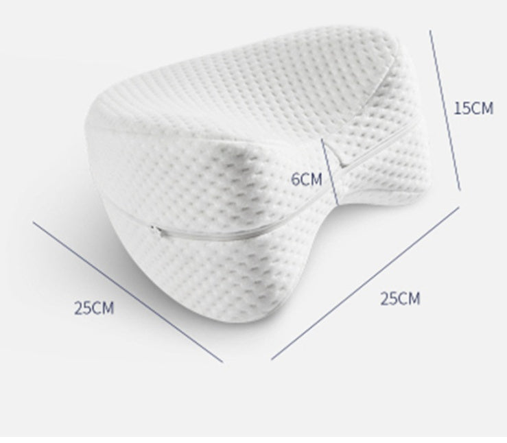 Premium Memory Cotton Slow-Rebound Leg Pillow - Ergonomic Butterfly Support for Side Sleepers, Pregnancy & Pain Relief