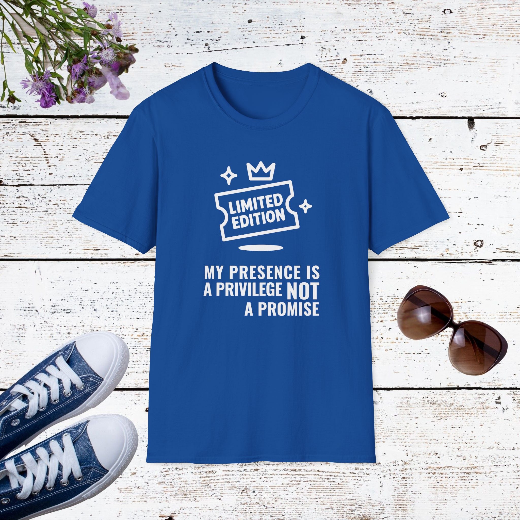 Limited Edition My Presence Is a Privilege Not a Promise Shirt, Statement Introvert Tee, Bold Confidence Gift