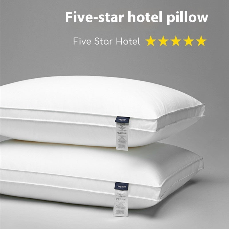Premium Cotton Cervical Pillow – Selectable Height (Low/Medium/High) for Personalized Neck Support, Fluffy, Washable & Five-Star Hotel Comfort