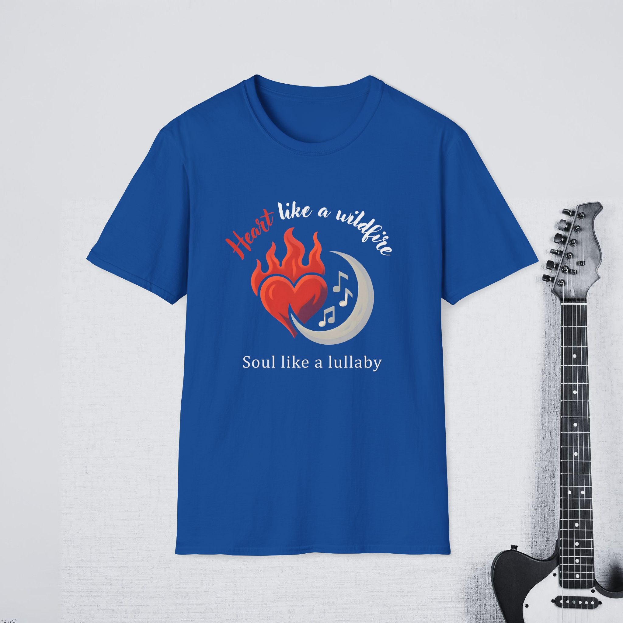 Heart Like a Wildfire Soul Like a Lullaby Streetwear Shirt, Aesthetic Mindset Tee, Bold & Soft Apparel