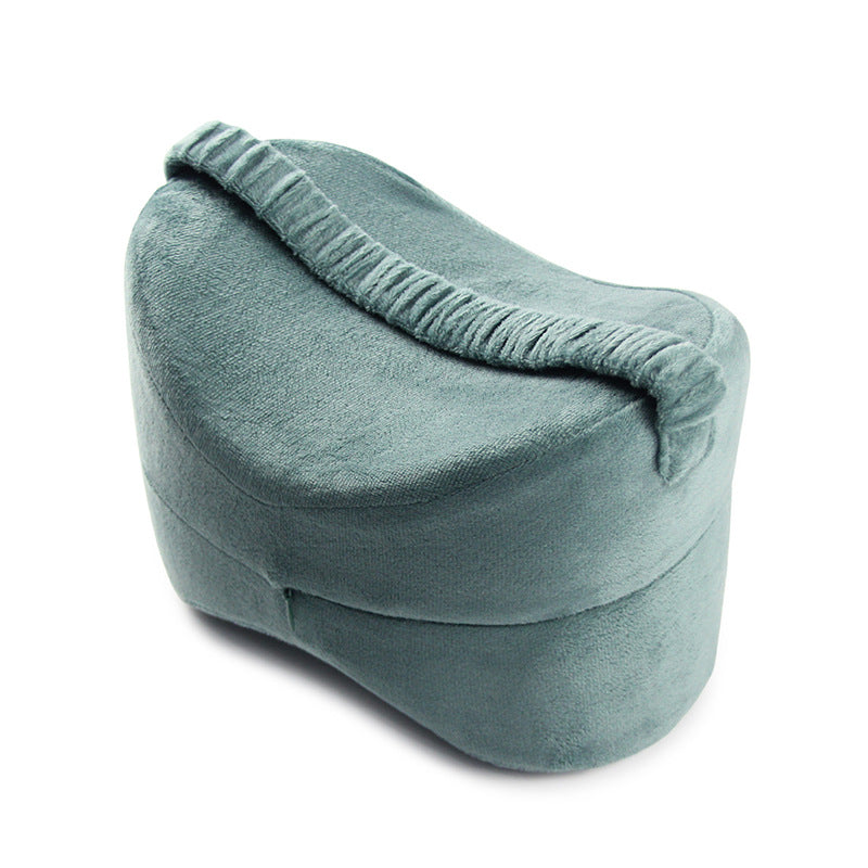 Multi-Position Memory Foam Leg Lock Pillow with Strap - Ergonomic Knee Clip for Side Sleepers Sciatica, Hip & Back Pain Relief