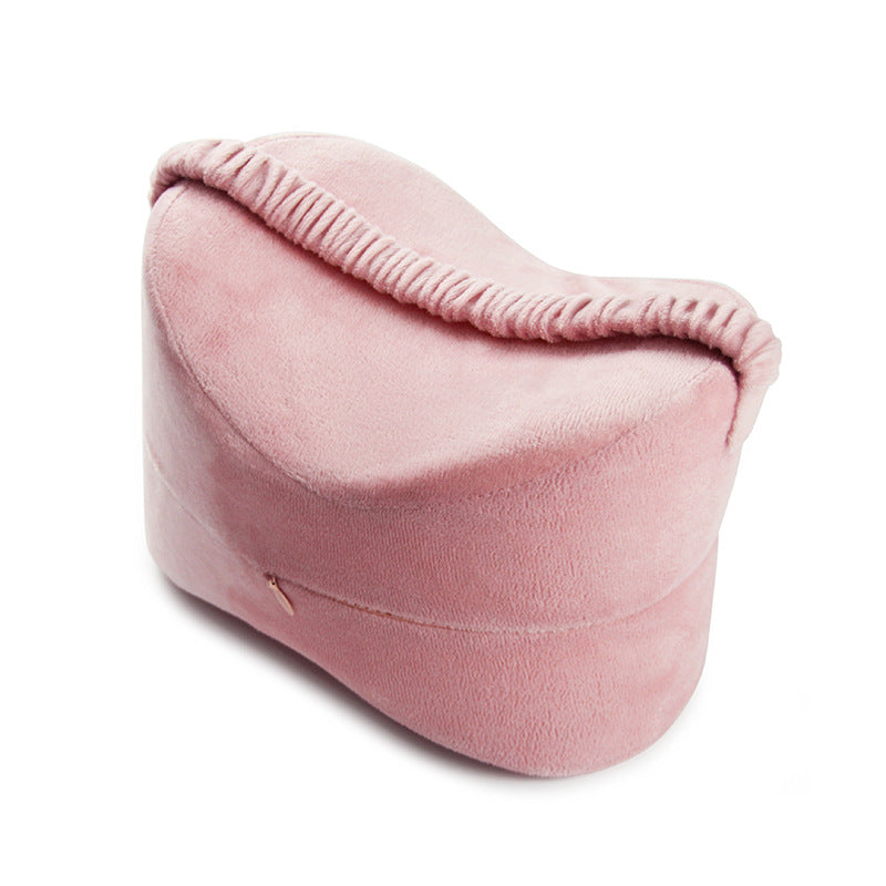 Multi-Position Memory Foam Leg Lock Pillow with Strap - Ergonomic Knee Clip for Side Sleepers Sciatica, Hip & Back Pain Relief