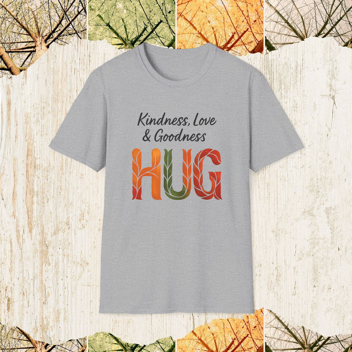 Kindness Love & Goodness Positive Vibes Shirt, Uplifting Lifestyle Tee, Wholesome Everyday Apparel