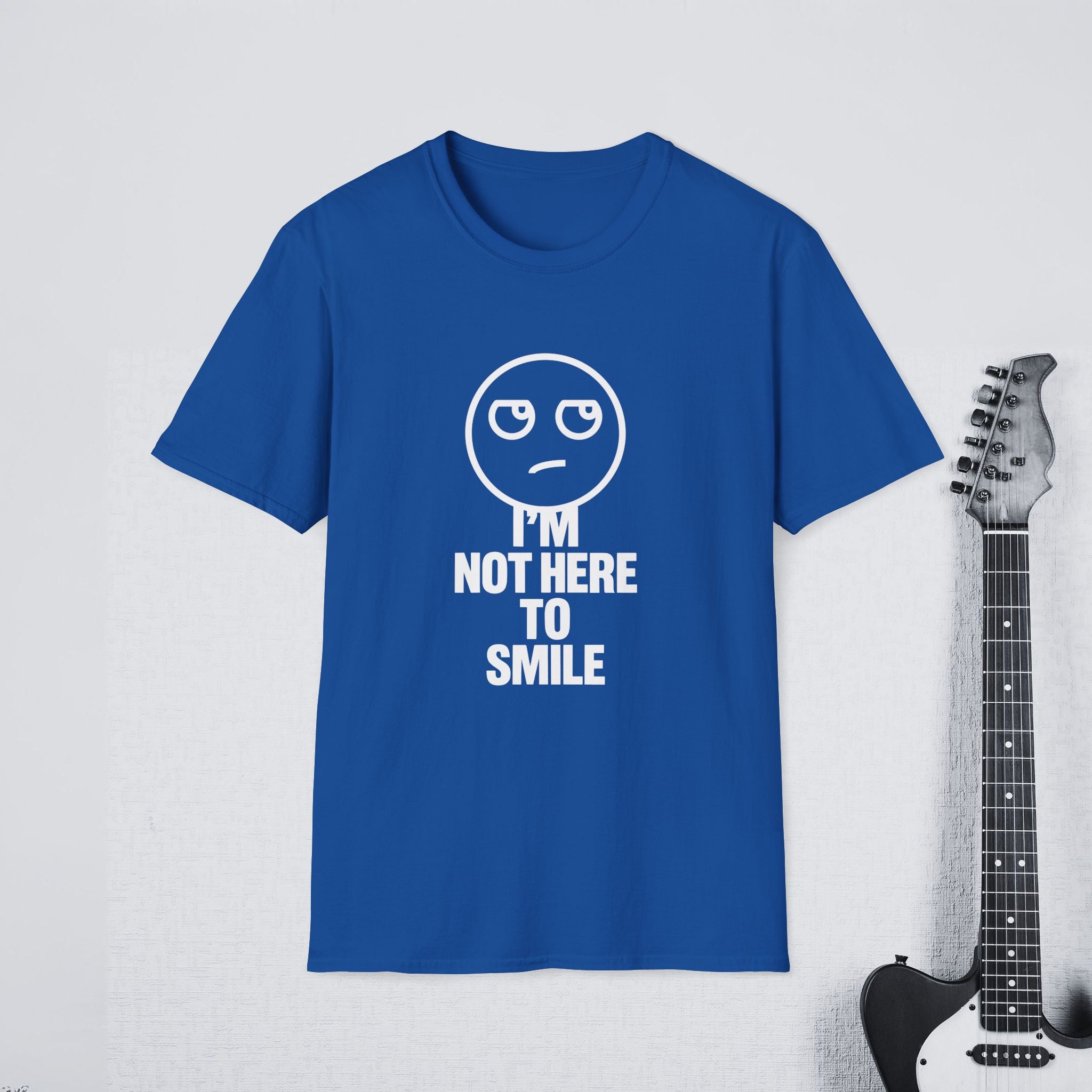 I’m Not Here to Smile Funny Introvert Shirt, Savage Streetwear Tee, Sarcastic Mood Apparel