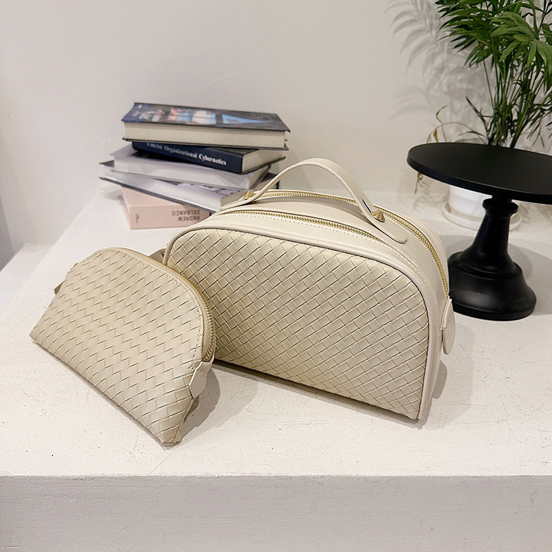 Portable Makeup and Toiletry Bag – Water-Resistant PU Travel Pouch for Everyday Use
