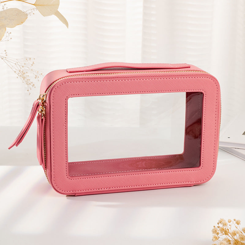 Fashionable Cosmetic Bag – Leakproof & Expandable Storage for Home & Travel