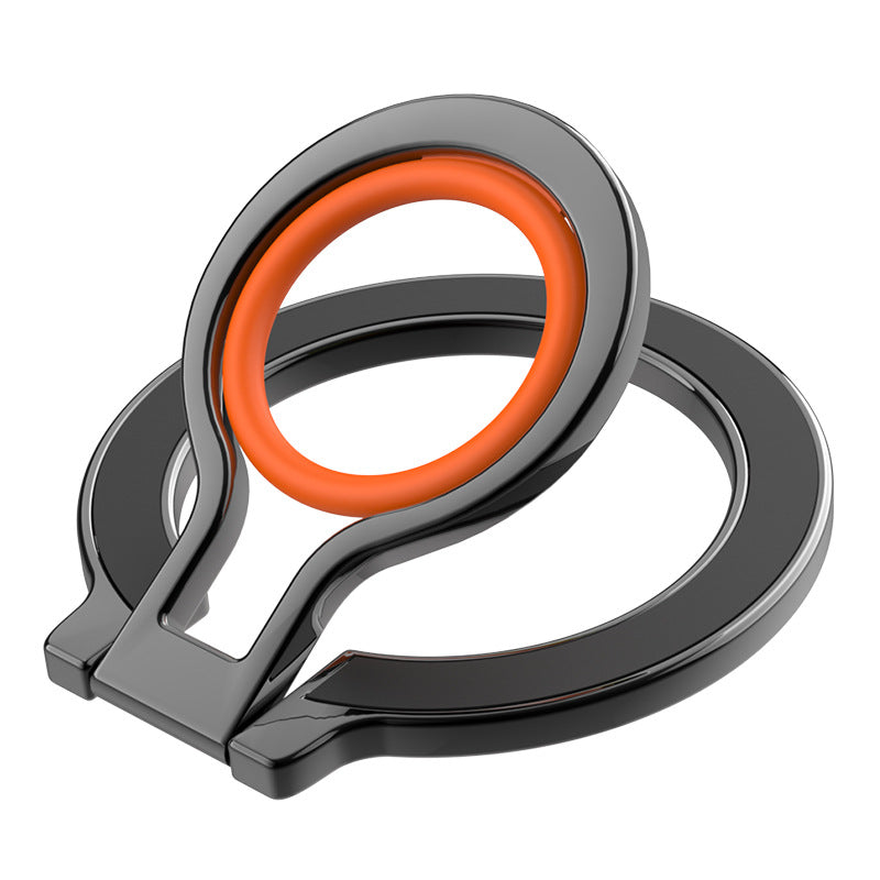 Lazy Magnetic Ring Phone Stand – Stable Desktop Holder with Rotating Metal Base
