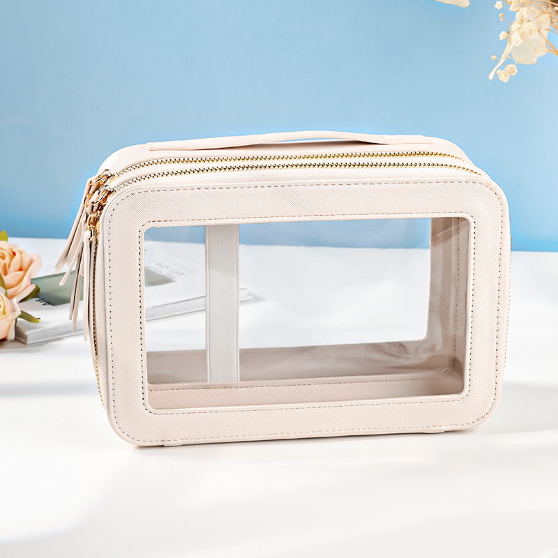 Fashionable Cosmetic Bag – Leakproof & Expandable Storage for Home & Travel