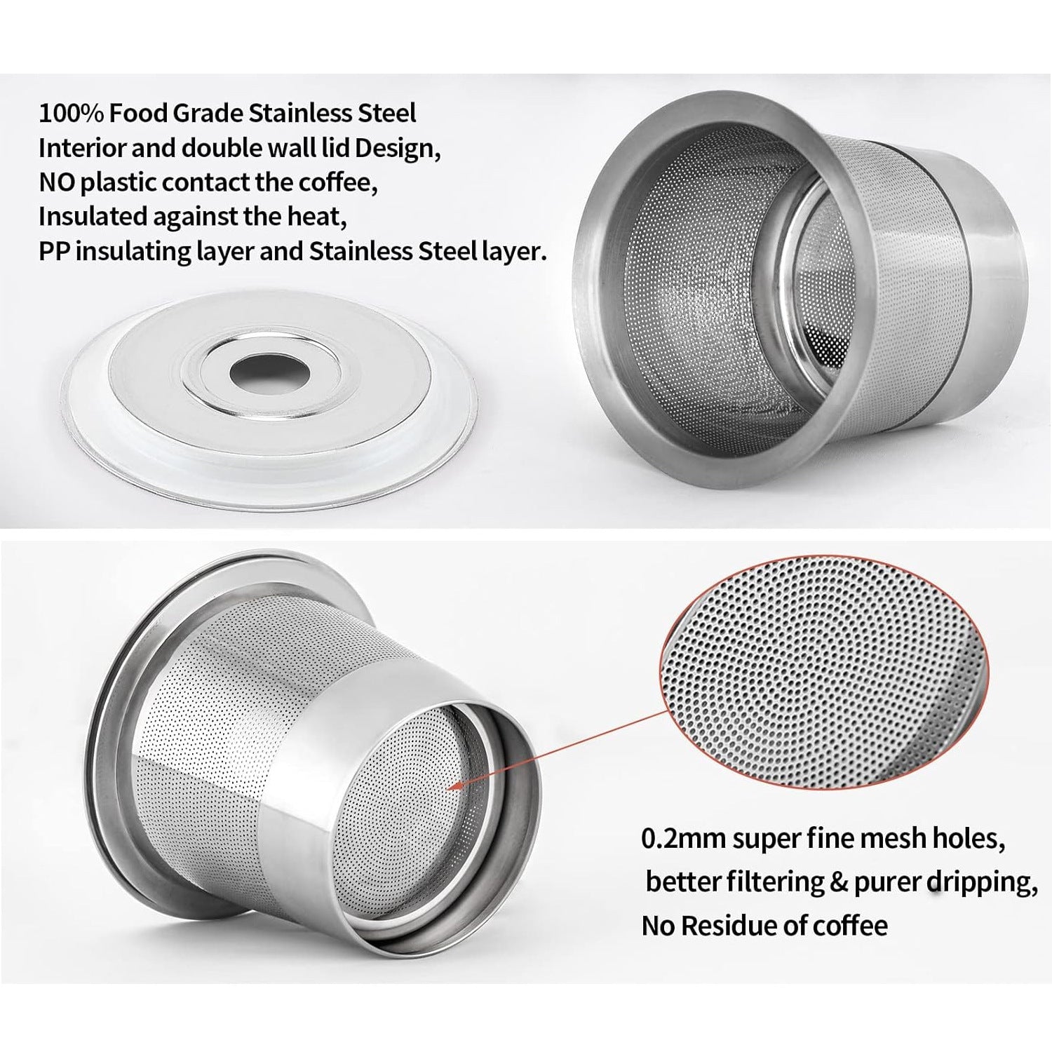 Eco-Friendly Reusable Stainless Steel Coffee Capsule - Refillable Pod for Keurig Brewers