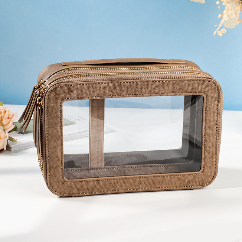 Fashionable Cosmetic Bag – Leakproof & Expandable Storage for Home & Travel