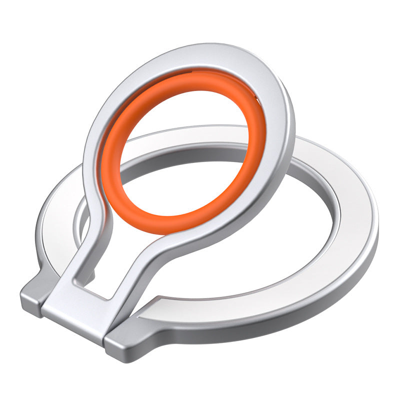 Lazy Magnetic Ring Phone Stand – Stable Desktop Holder with Rotating Metal Base