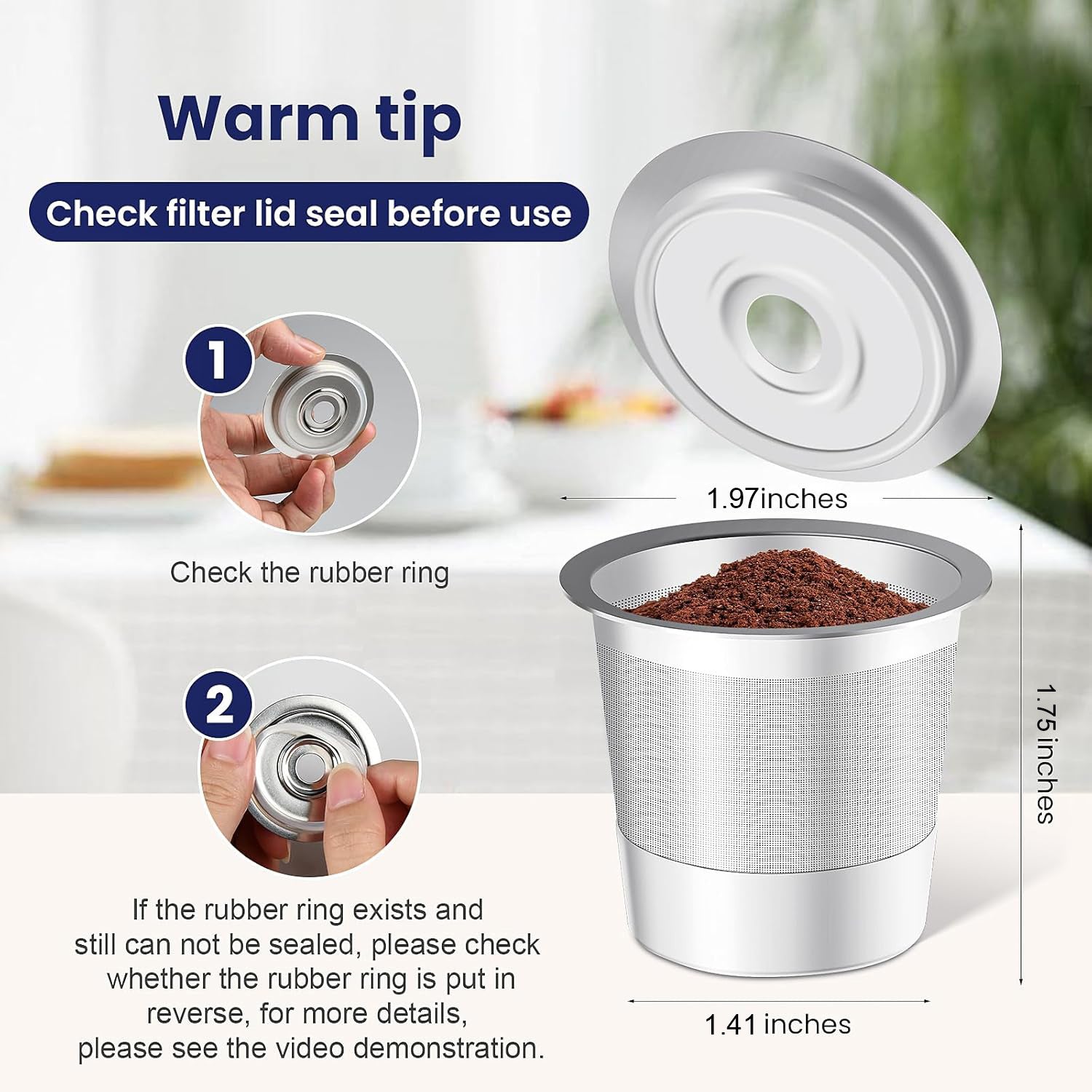 Eco-Friendly Reusable Stainless Steel Coffee Capsule - Refillable Pod for Keurig Brewers