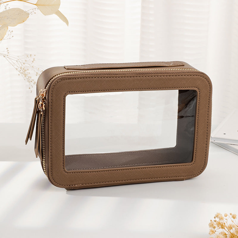 Fashionable Cosmetic Bag – Leakproof & Expandable Storage for Home & Travel