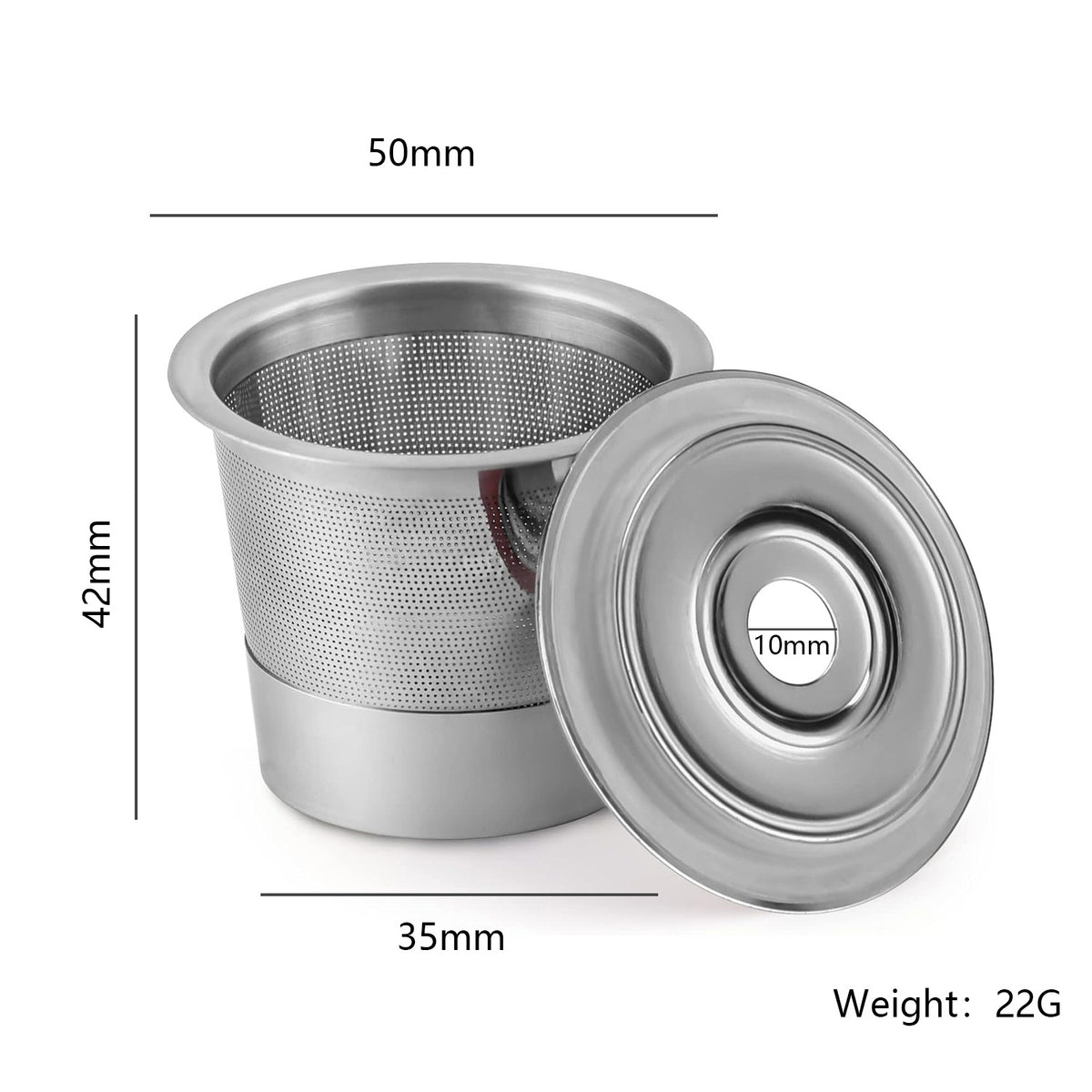 Eco-Friendly Reusable Stainless Steel Coffee Capsule - Refillable Pod for Keurig Brewers