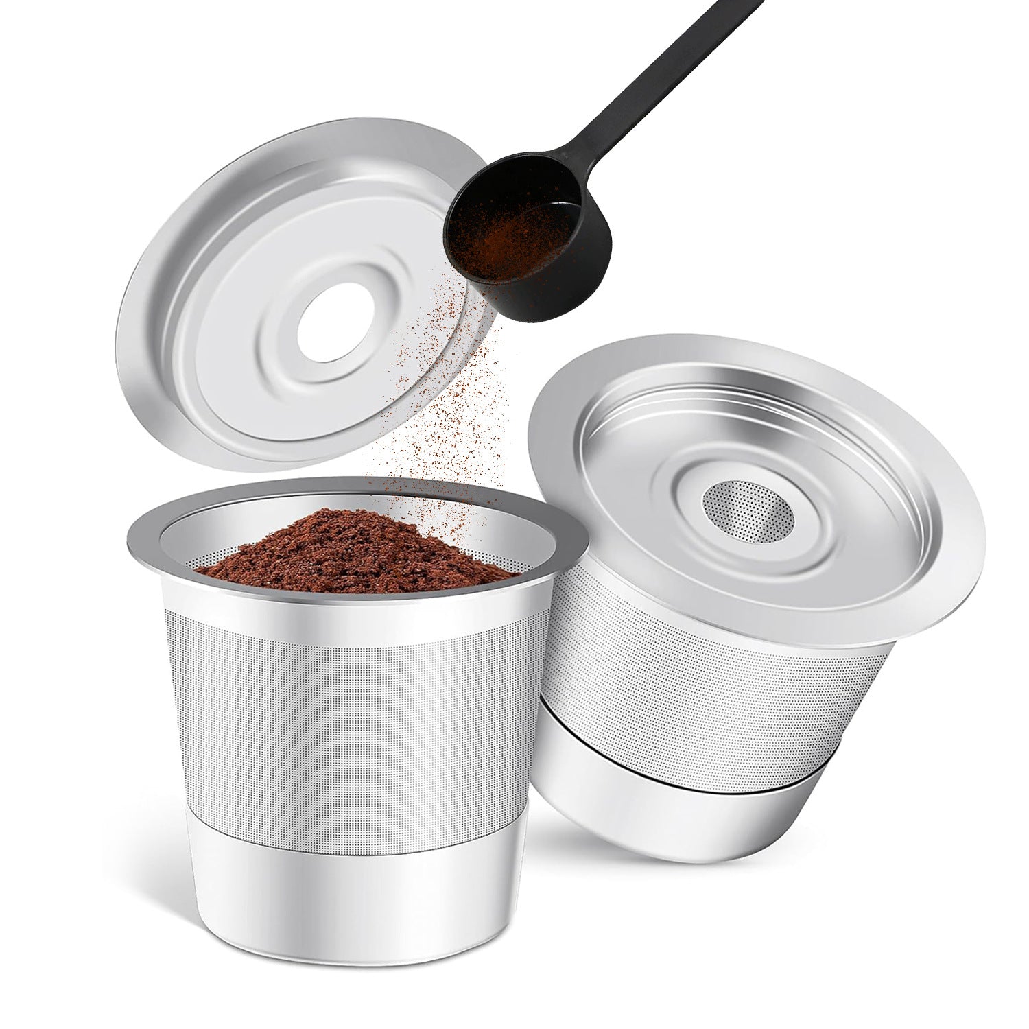 Eco-Friendly Reusable Stainless Steel Coffee Capsule - Refillable Pod for Keurig Brewers