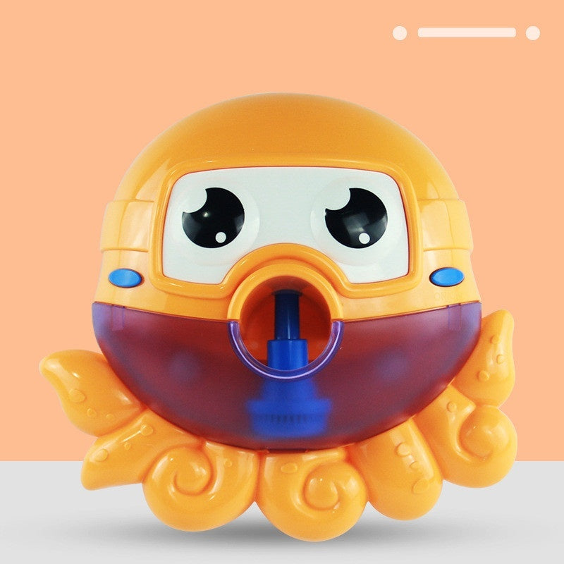 Baby Bath Bubble Blower Toy - Cute Music Machine with LED Lights for Toddler Water Play
