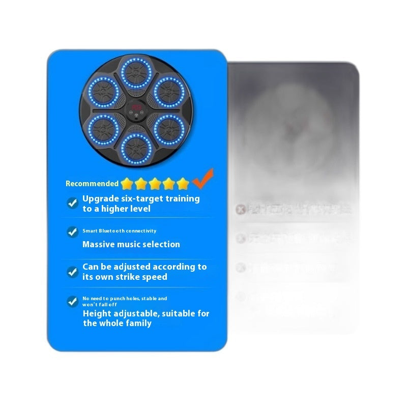 Music Boxing Machine with RGB Lights – Bluetooth, Speed Adjustable, Adult & Fitness Mode for Home Workouts